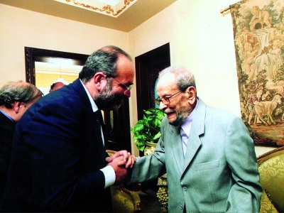 Michele Capasso e Naguib Mahfouz
